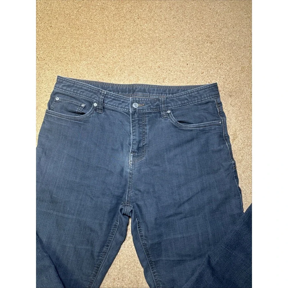 Prana Jeans Mens 35x32 Bridger Slim Fit Gray Denim Stretch Lightweight F3